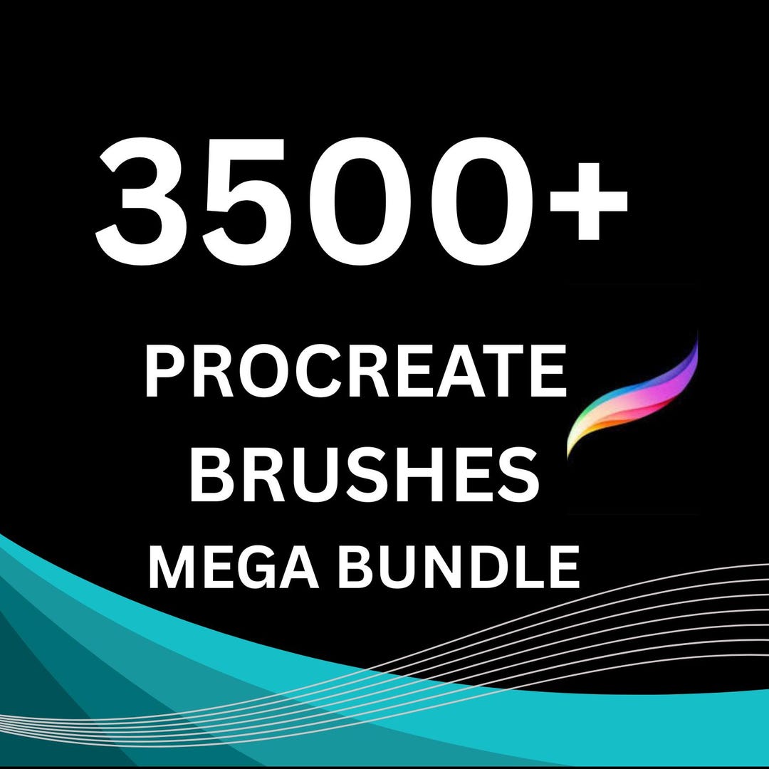 3500+ Procreate Brushes Mega Bundle | Drawing, Painting, Calligraphy ...