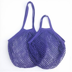 Organic Cotton Mesh Produce Bags — Reusable Eco-Friendly Grocery n Storage Bags for Fruits, Vegetables n Bulk Items