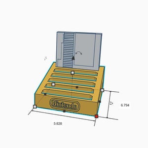 Nintendo NES Game Cartridge Holder and Organizer 3D Print File STL Download