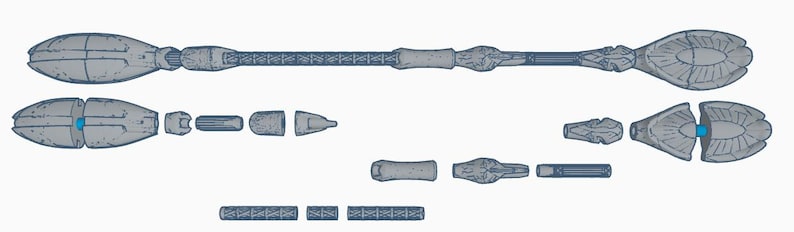 Stargate SG-1 Jaffa Staff Weapon - 3D Printed Movie and Cosplay Prop - Etsy