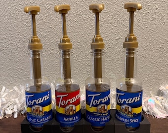 Coffee Syrup Dispenser Holders - Single, Double, or Triple - 3D Print STL Download