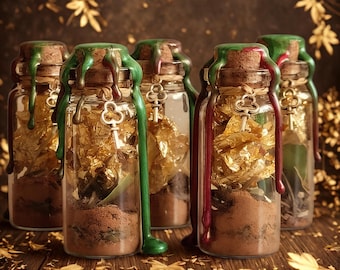 Hexenfläschchen "Beruflichen Erfolg und Reichtum" Spell Jar - Zauberglas