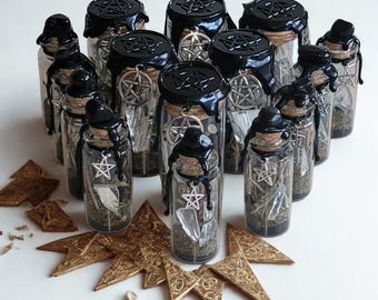 Witch's bottle "House blessing and protection" Spell Jar - Magic glass