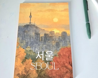 Seoul Travel Journal | Namsan Tower Sunset Cover – Lined & Blank Pages