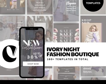 Luxury Social Media Template | High Fashion Instagram Kit
