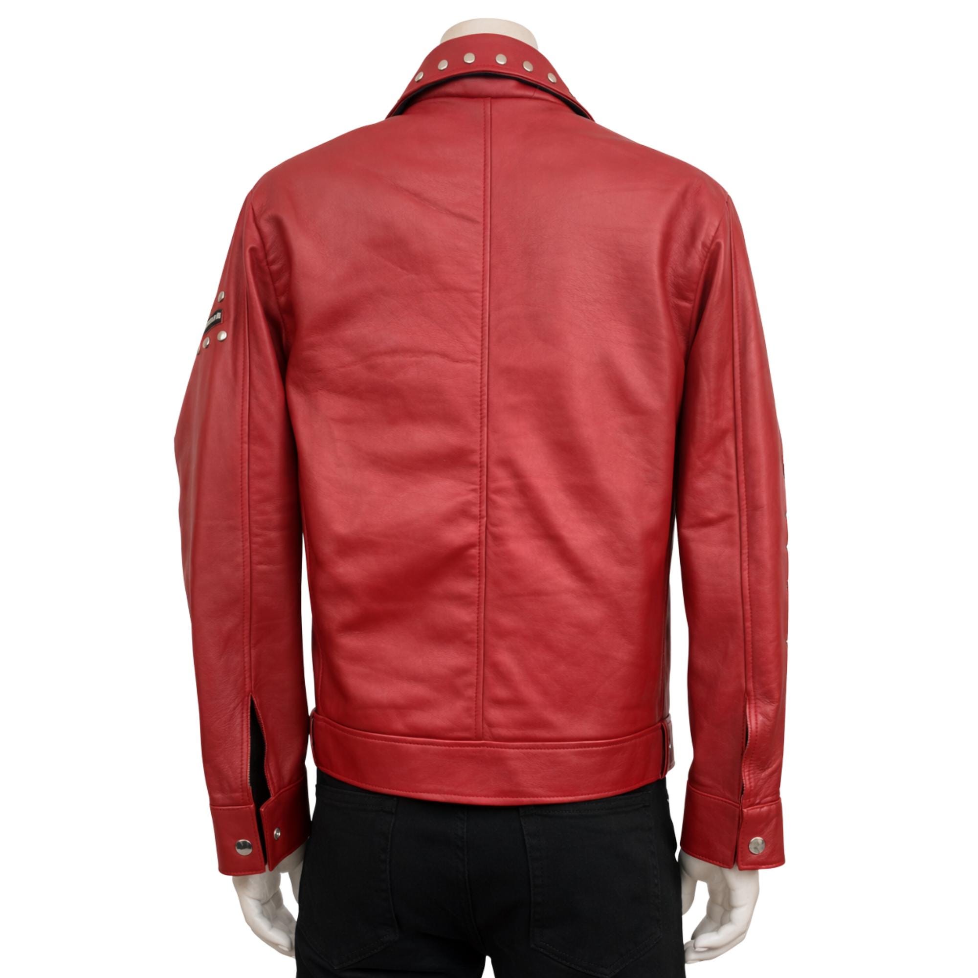 Handmade Conan Gray Red Biker Leather Jacket - Etsy