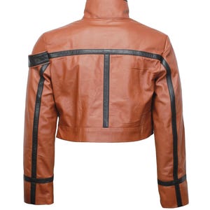Handemade Code Geass Lelouch Vi Britannia Zero Brown Leather Jacket image 6