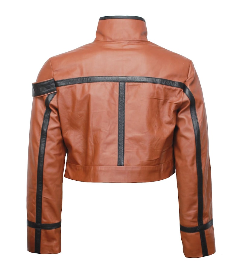 Handemade Code Geass Lelouch Vi Britannia Zero Brown Leather Jacket image 6