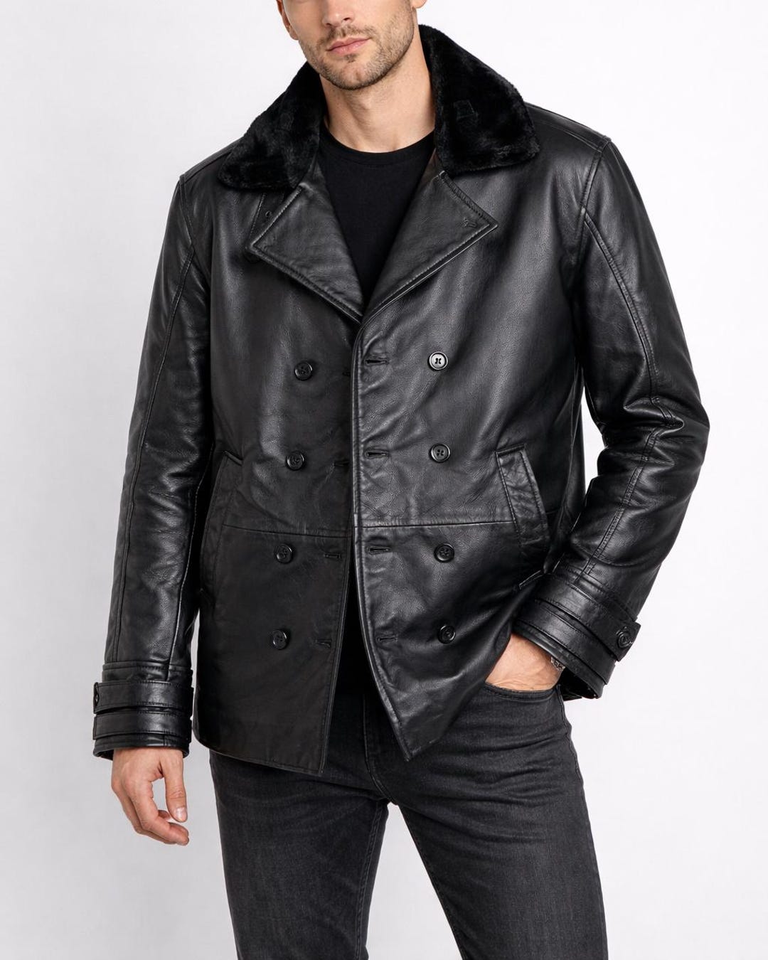 Handmade Leon Black Requiem Leather Jacket - Etsy