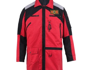 Handmade Men Power Red Cosplay Rangers Lightspeed Costume Jacket