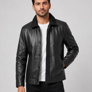 007 First Light Gaming Leather Jacket - James Bond Cosplay Jacket Men