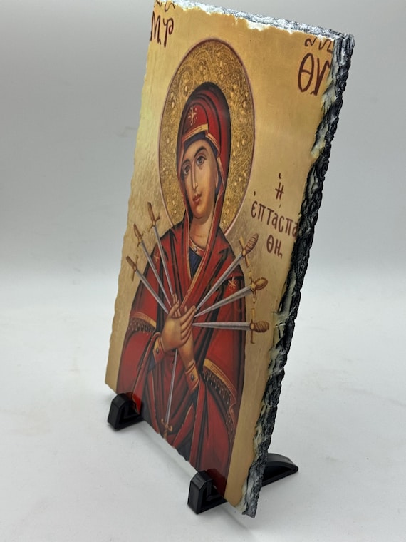 Panagia Eptaspathi fisiki petra 30x20cm