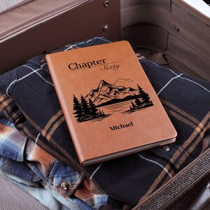 60th Birthday Gift Husband Personalized Chapter 60 Leather Journal Custom Dad image 5