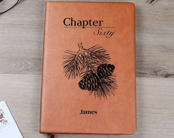 60th Birthday Gift Dad Personalized Chapter 60 Leather Journal Brother