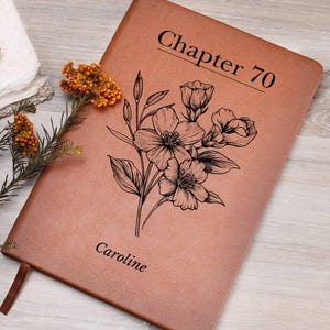 Regalo personalizado para mamá en su 70 cumpleaños. Diario personalizado del capítulo 70 para hermana.