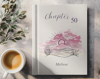 50th Birthday Gift Daughter Personalized Chapter 50 Mom Custom Leather Journal Sister Friend