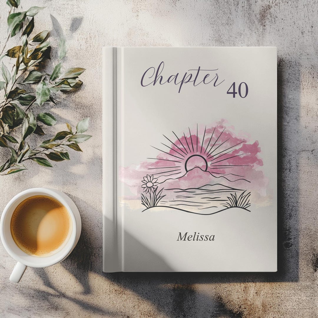 Personalized 40th Birthday Gift Friend Custom Chapter 40 Leather ...
