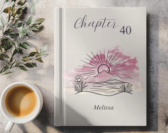 Regalo di compleanno per amica, diario personalizzato del capitolo 40 per sorella