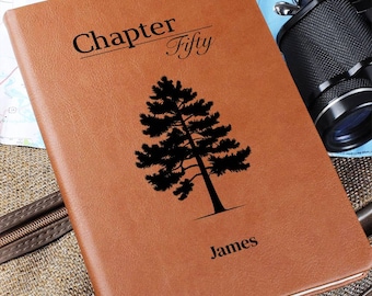 Personalized 50th Birthday Gift Chapter 50 Leather Journal