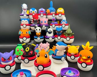 Pokemon Clicker Custom 3D Gedruckt, Tasche Fidget Clicker Spielzeug, Sensorisches Stressabbau Spielzeug, Schreibtisch Fidget Clicker, Taschengröße Geschenk, Fokus Spielzeug