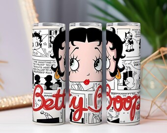 Emballage de gobelet pin-up rétro PNG, bande dessinée vintage (téléchargement numérique)