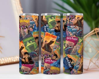 Modèle sans couture de livres Harry Potter, bibliothèque de sorcier PNG (téléchargement numérique)