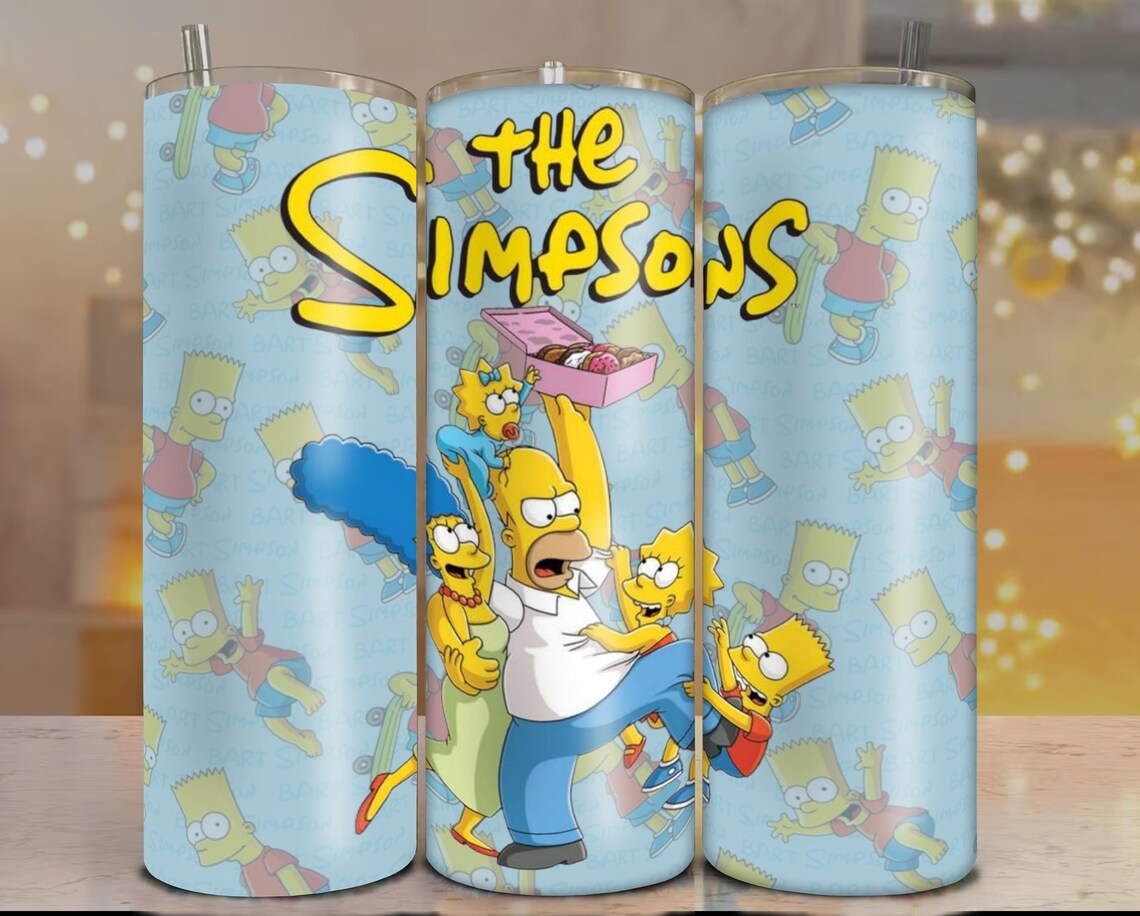 Simpson Mini Wrap Simpson Tumbler Wrap: 20oz,30oz Straight/tapered Skinny Tumbler PNG ...