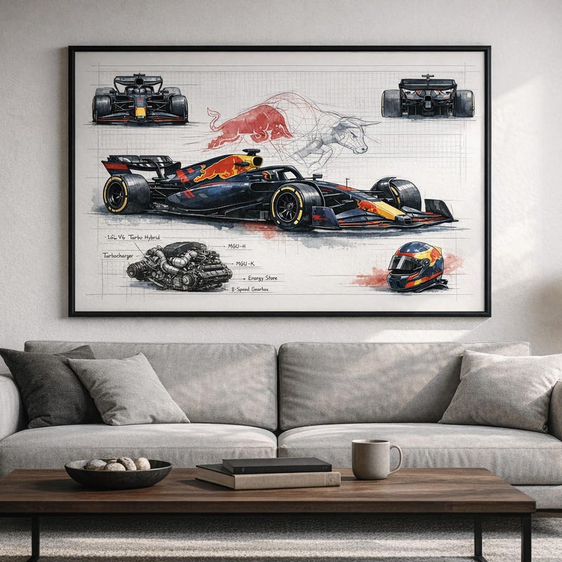 Simple F1 Racing Deco Formula 1 Room Decor - Etsy