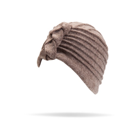 Retro Hats Wool Hat Burgundy Wool Beanie Vintage Caps Style Helen Winter Hat RACEU ATELIER Beret With Double Brim Warm 