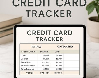 Credit Card Tracker | Payoff Tracker | Debt Snowball Sheet | Digital Download | Printable Finance Planner