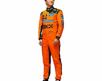 Custom McLaren Inspired Racing Suit: Formula Karting Motorsport Overall