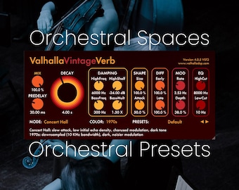Valhalla Vintage Verb Orchestral Presets | Orchestral Spaces