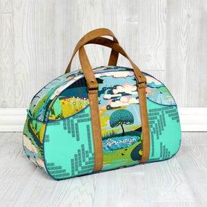 Swoon patterns: Betty bowler - pdf bowling bag purse travel bag weekender sewing pattern
