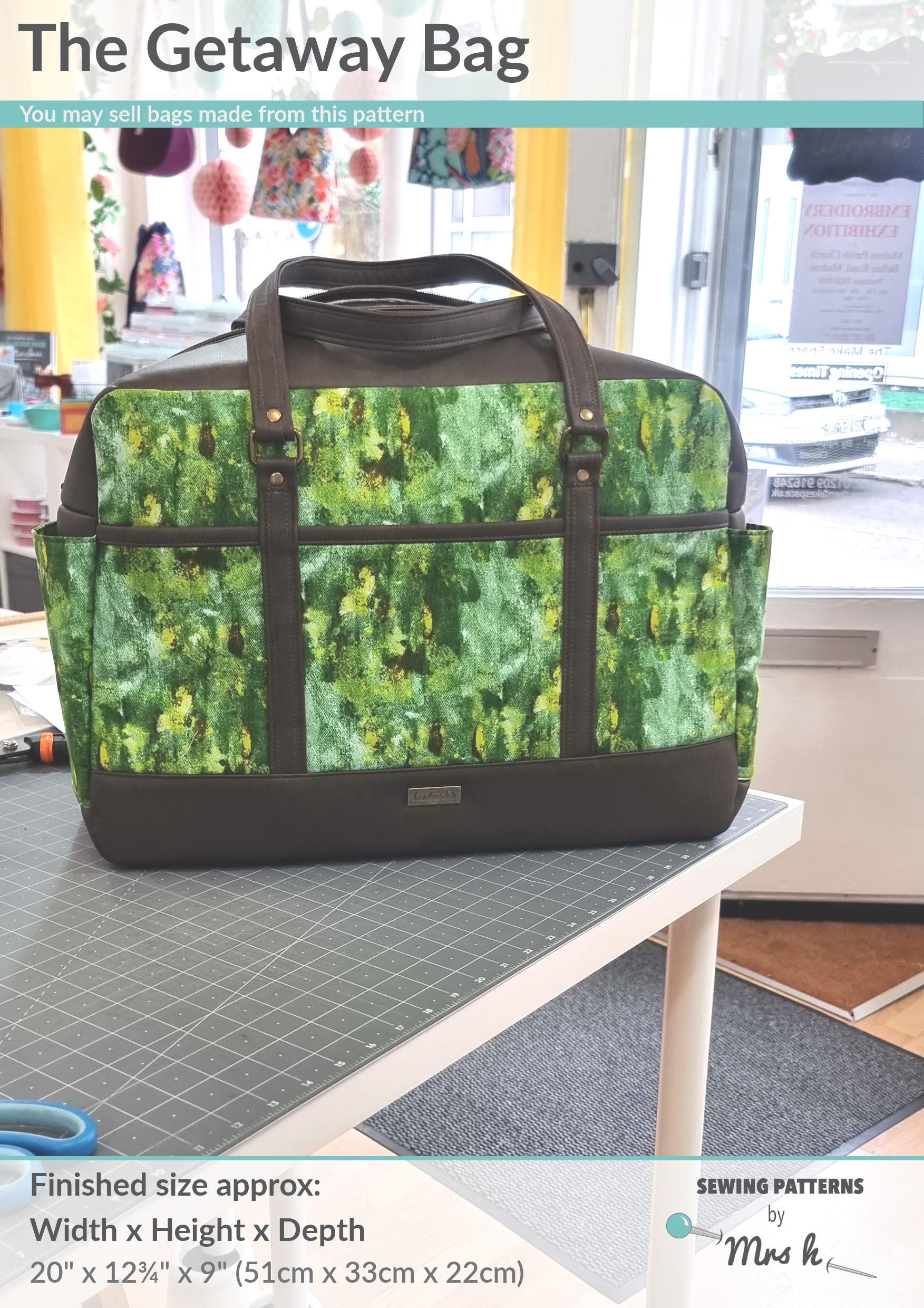 The Getaway Bag Sewing Pattern: Advanced Level (Digital PDF Pattern)