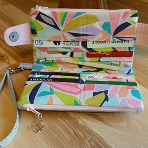 Patrones de Swoon: bolso de mano tipo cartera della - patrón de costura de bolso tipo cartera en PDF