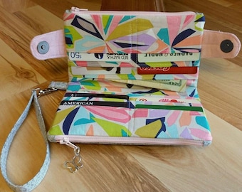 Swoon patterns: della wallet clutch - pdf wallet bag purse sewing pattern