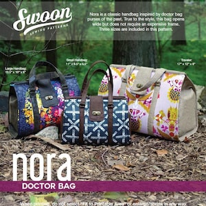 Nora Doctor Bag Sewing Pattern: Vintage Purse (PDF Pattern)