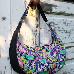 Swoon patterns: Sheena hobo bag - pdf vintage purse crossbody zipper sewing pattern