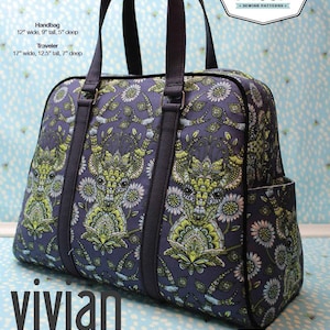Swoon-Muster: vivian Handtasche & Traveller - pdf Tasche Geldbörse Reisetasche Schnittmuster