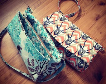 Swoon patterns: Glenda convertible clutch - pdf bag purse clutch sewing pattern