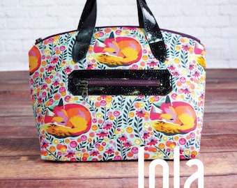 Swoon patterns: lola domed handbag - pdf vintage purse tote handbag bag sewing pattern