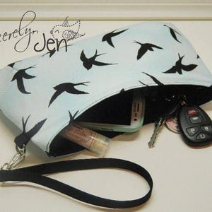 Swoon patterns: coraline clutch - pdf bag purse clutch wristlet sewing pattern