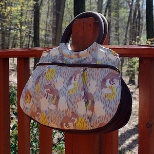 Swoon patterns: Julie ring top handbag - pdf vintage bag purse handbag sewing pattern