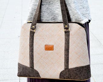 Swoon patterns: Linette business bag - pdf vintage purse tote handbag bag sewing pattern