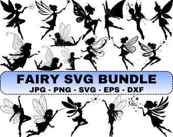 Fairy SVG Bundle: Magical Fantasy Art - Cricut, Laser Cut Files (Instant Download)
