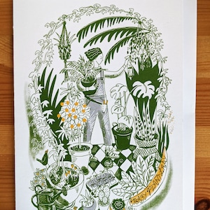 Crazy Plant Lady - Greetings Card - Original Design