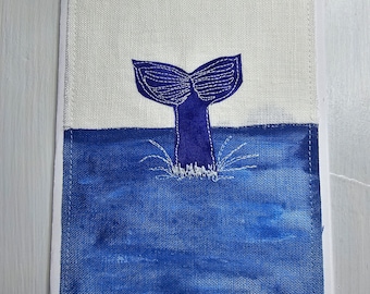 Whale tail fabric card