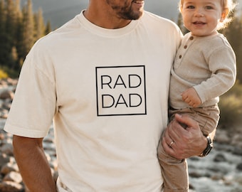 Rad Dad Shirt, Father's Day Gift for Dad, Minimalist Dad Tee, Vintage Style Dad Shirt, Cool Dad Gift, Dad Birthday Shirt