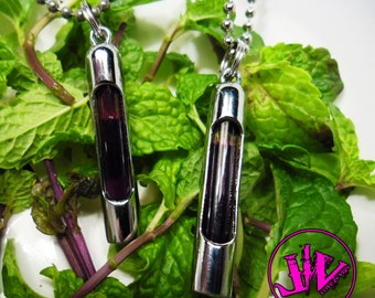 Blood Vial Necklaces Nickel Glass Blood Vial Jewelry for Blood Vials Necklaces Long Distance Friendships BFF Jewelry BFF Necklaces