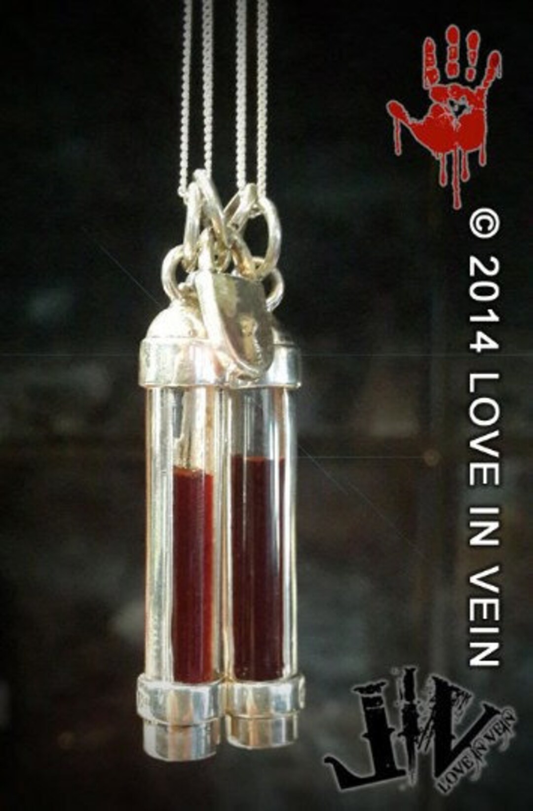 Sterling Silver Blood Vial Kit Blood Vial Jewelry for Wedding